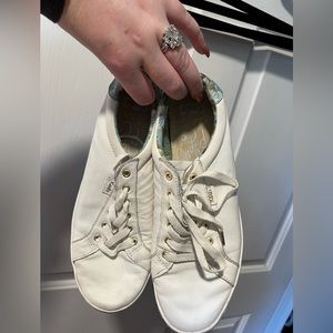 Keds x Rifle paper co faux leather and floral sneakers